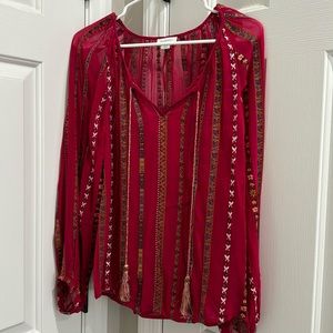 Sundance blouse with built in slip